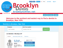 Tablet Screenshot of brooklynsmiles.net